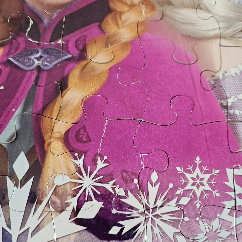 Disney Frozen Anna and Elsa 48 Piece Jigsaw Puzzle Play Time Rain Activities